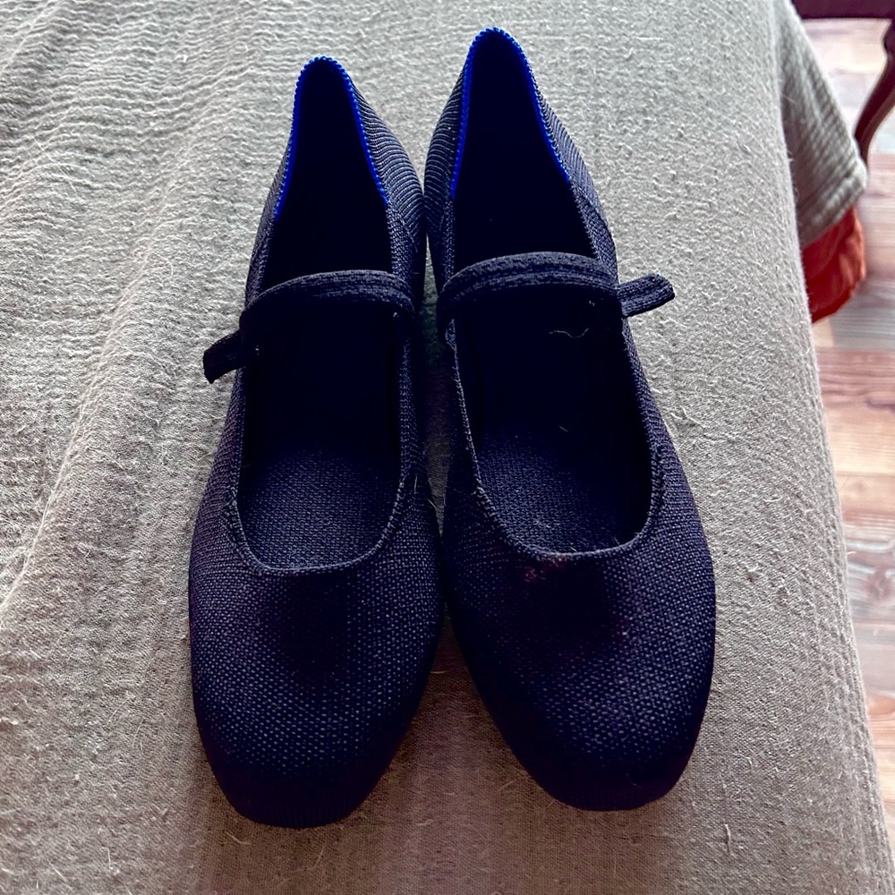 Rothy's Black Mary Jane Flats